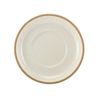 Kava White Stoneware Saucer